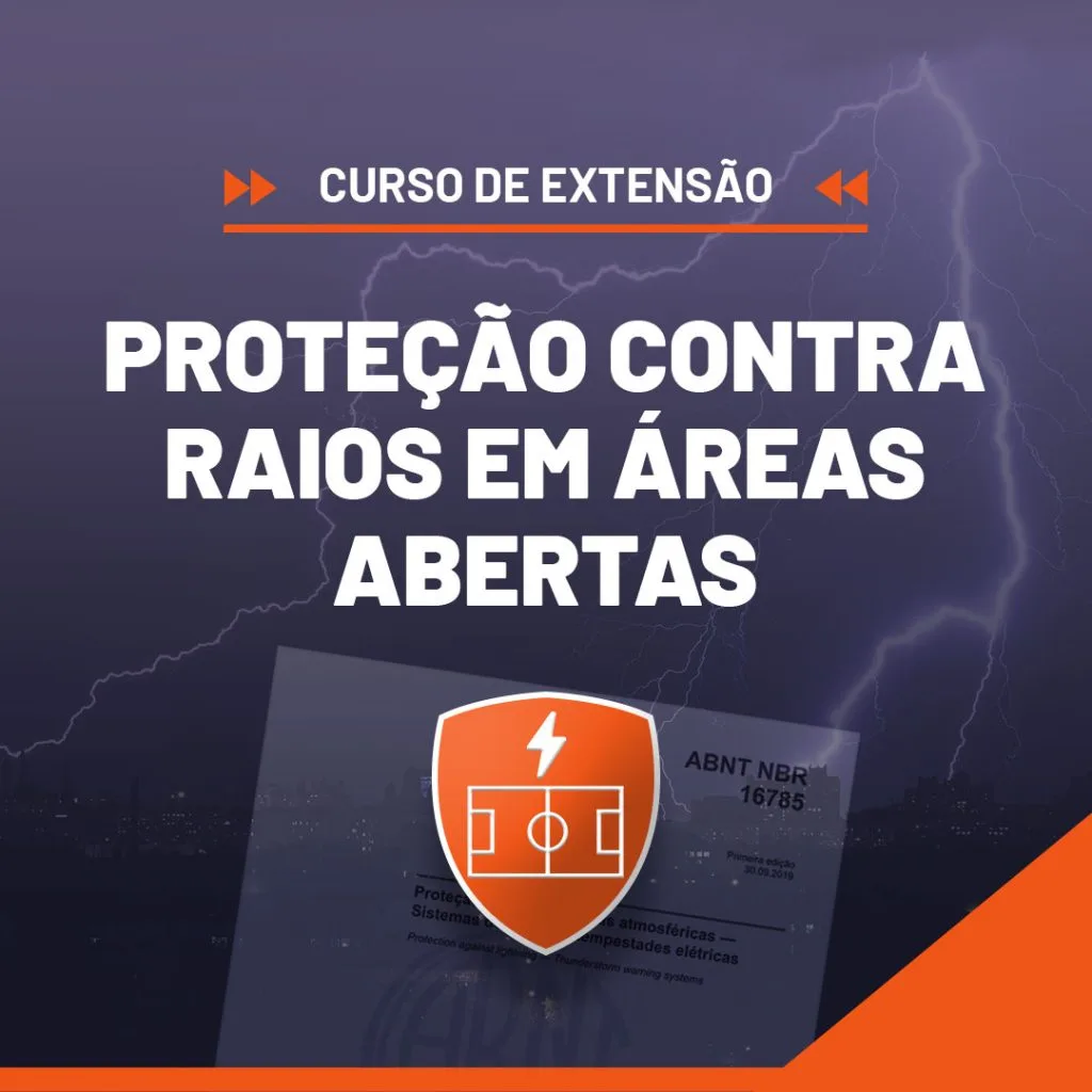Capa do curso Proteção contra Raios em Áreas Abertas