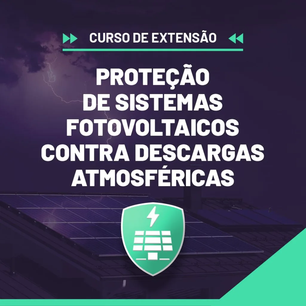 Capa do curso Proteção FV contra Descargas