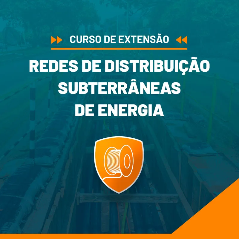 Capa do curso Redes de Distribuição Subterrâneas